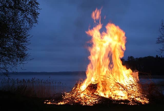 Why is the fire ironic in Lord of the Flies