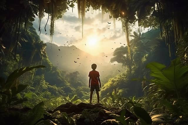 What does the jungle symbolize in Lord of the Flies